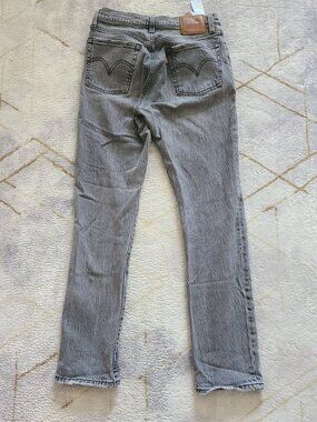 Levi’s 501 Women’s Jeans W25 L30 Gray Straight Leg Actual 28 Inseam